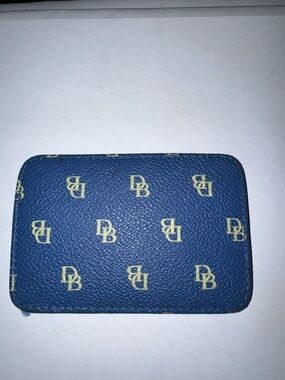 Dooney & Bourke Blue Logo Card holder